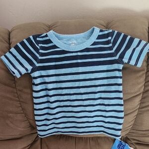 Carter's Blue Striped Kids T-Shirt